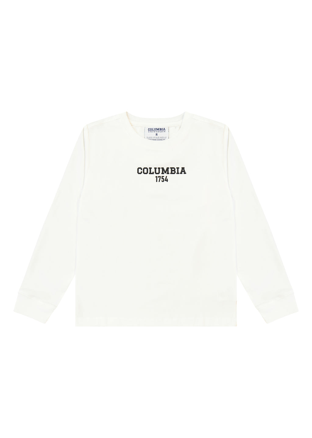 חולצת טישירט COLUMBIA לוגו מותג בגב לילדים WHITE / 2Y