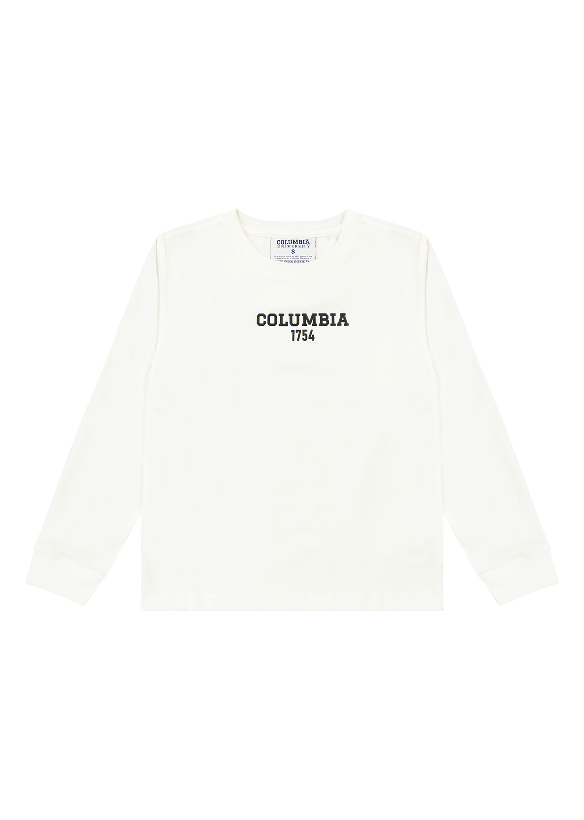 חולצת טישירט COLUMBIA לוגו מותג בגב לילדים WHITE / 2Y