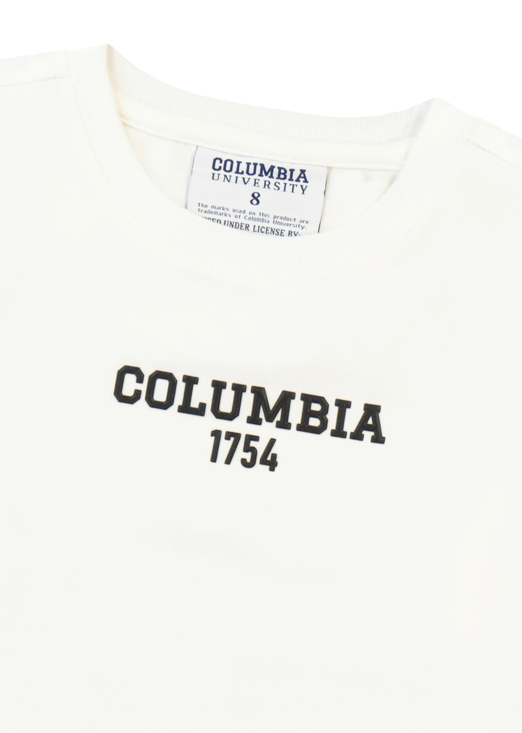 חולצת טישירט COLUMBIA לוגו מותג בגב לילדים WHITE / 2Y
