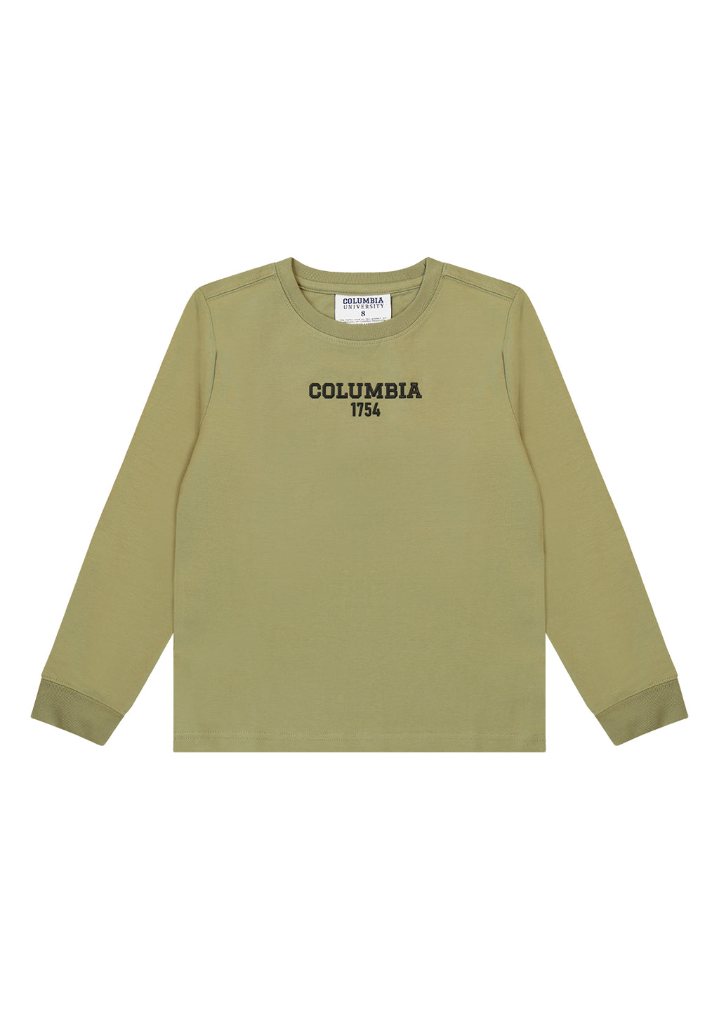 חולצת טישירט COLUMBIA לוגו מותג בגב לילדים BEIGE / 2Y