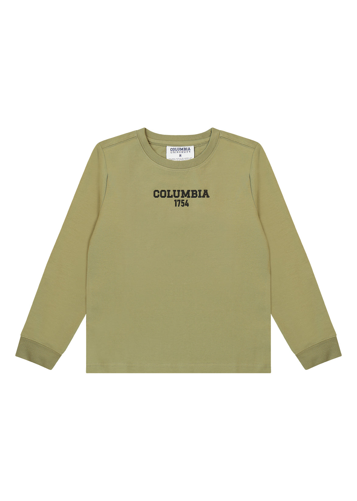 חולצת טישירט COLUMBIA לוגו מותג בגב לילדים BEIGE / 2Y