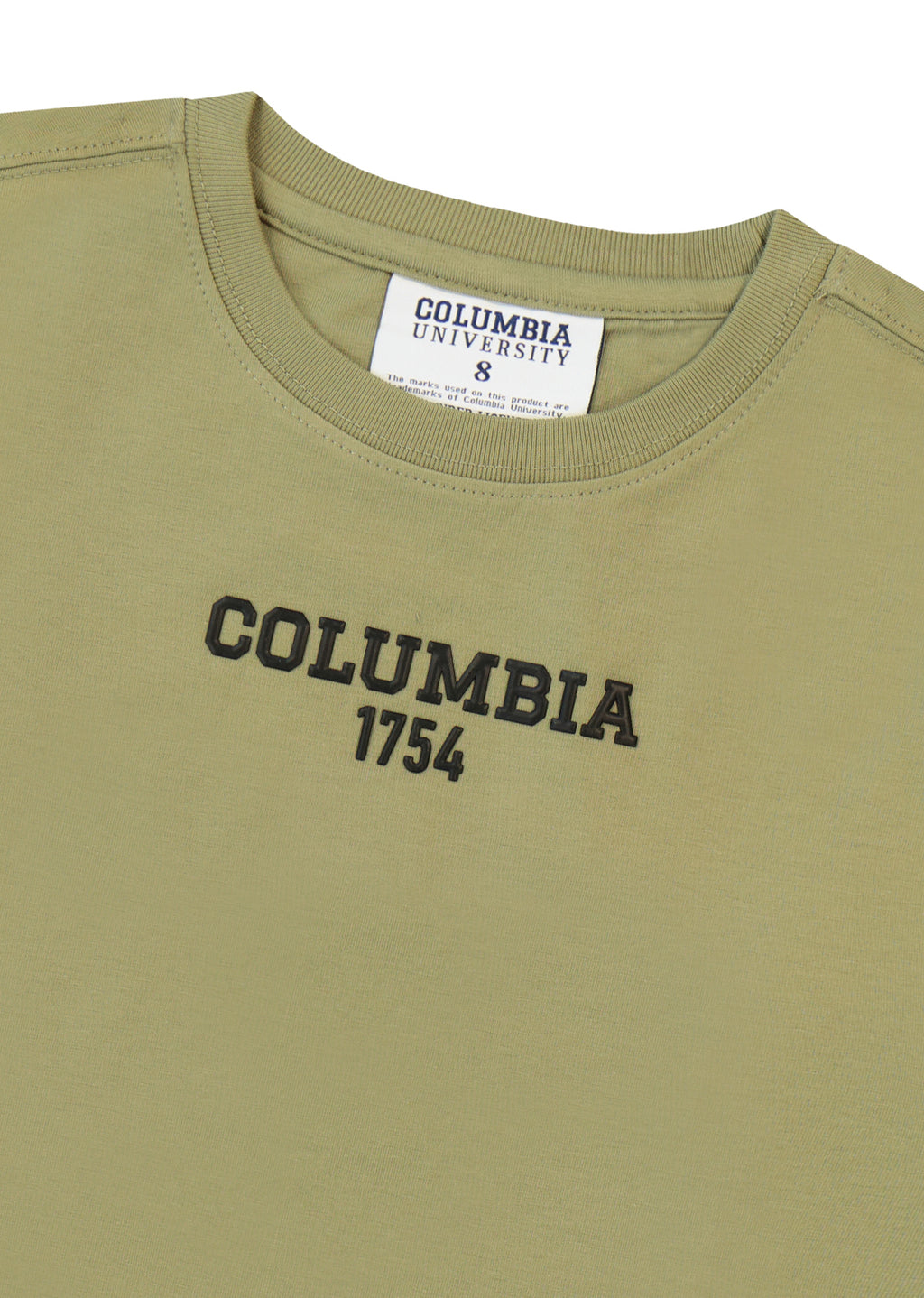חולצת טישירט COLUMBIA לוגו מותג בגב לילדים BEIGE / 2Y