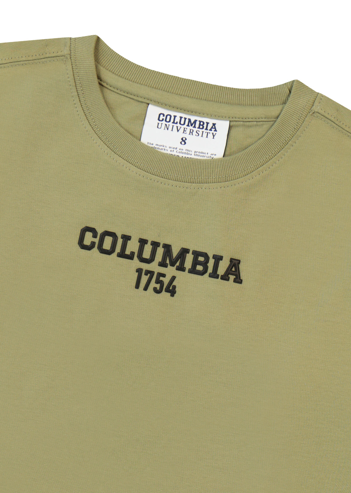 חולצת טישירט COLUMBIA לוגו מותג בגב לילדים BEIGE / 2Y