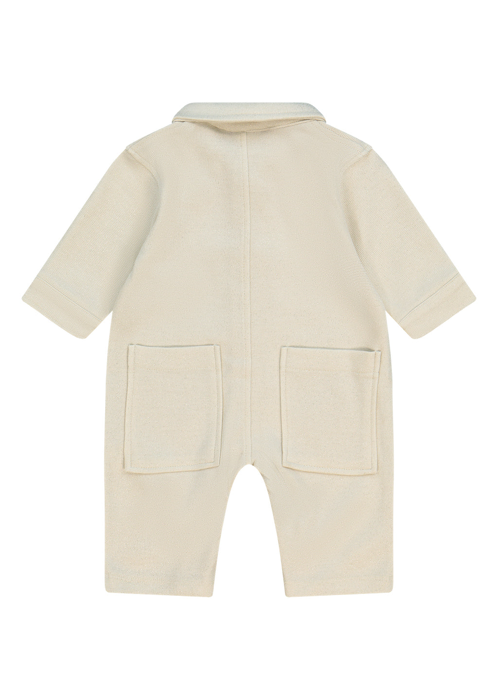 אוברול NB BOSS לוגו ריבוע בצד קטן לתינוקות Yellow / 01M