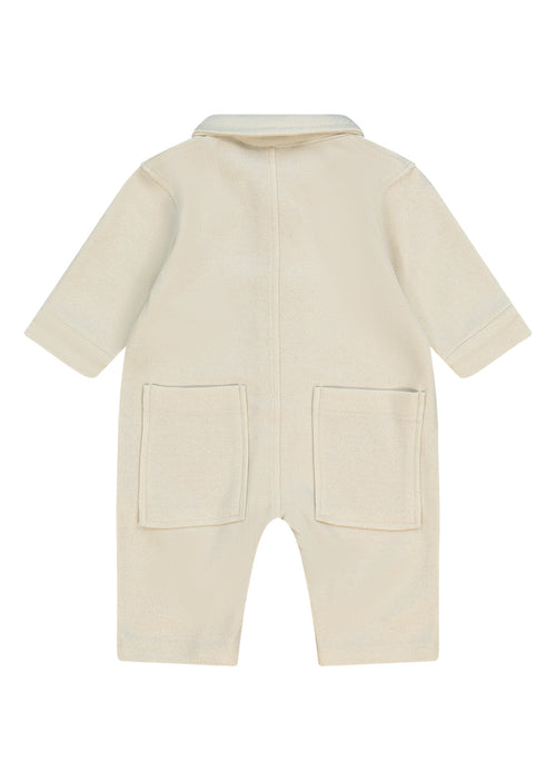 אוברול NB BOSS לוגו ריבוע בצד קטן לתינוקות Yellow / 01M