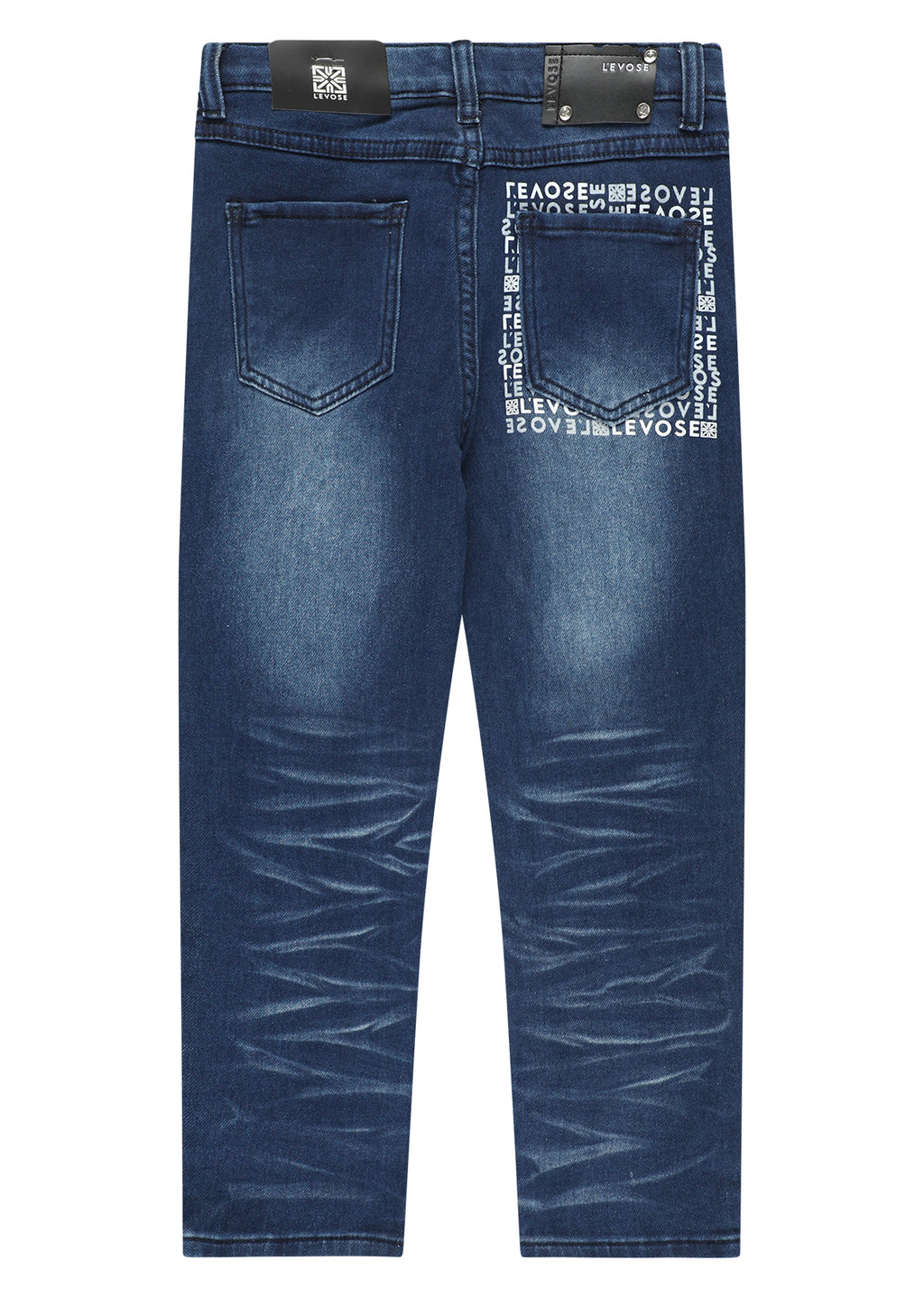 מכנסי גינס LEVOSE ג'ינס ווש מגוון לילדים BLUE / 2Y