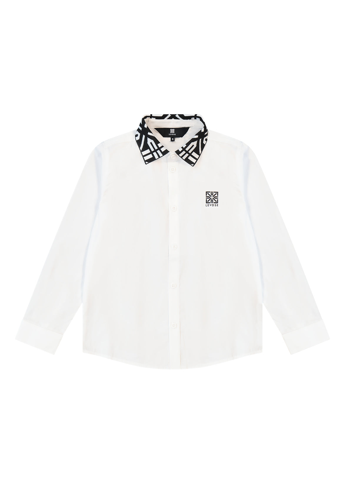 חולצות מכופתרות LEVOSE קטיפה לילדים WHITE / 2Y