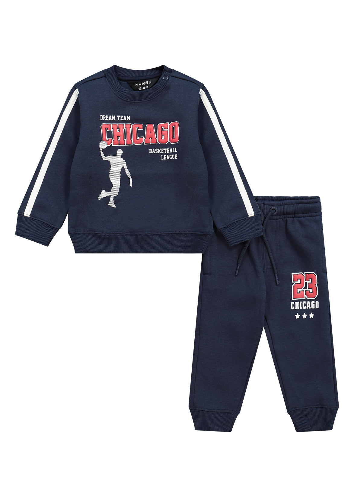 חליפת טרנינג CHICAGO NAMES לתינוקות BLUE / 3-6M