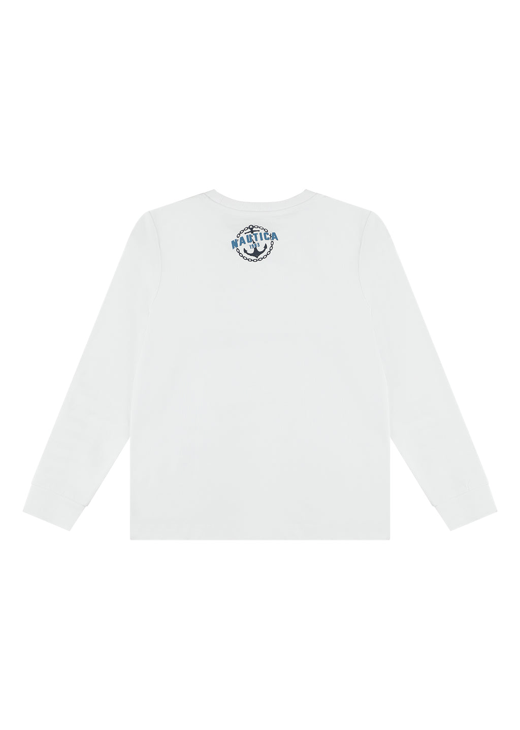 חולצת טישרט NAUTICA בעיצוב ממותג לילדים WHITE / 2Y