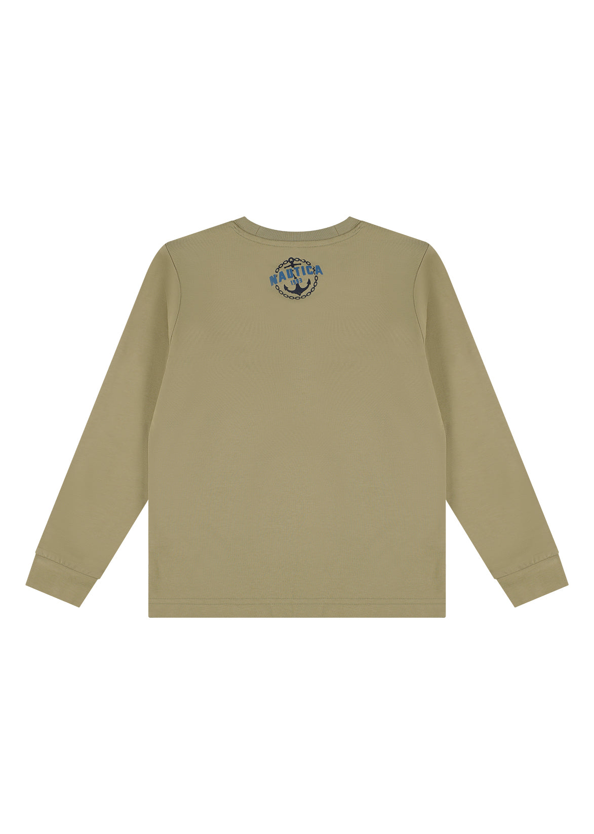 חולצת טישרט NAUTICA בעיצוב ממותג לילדים BROWN / 2Y