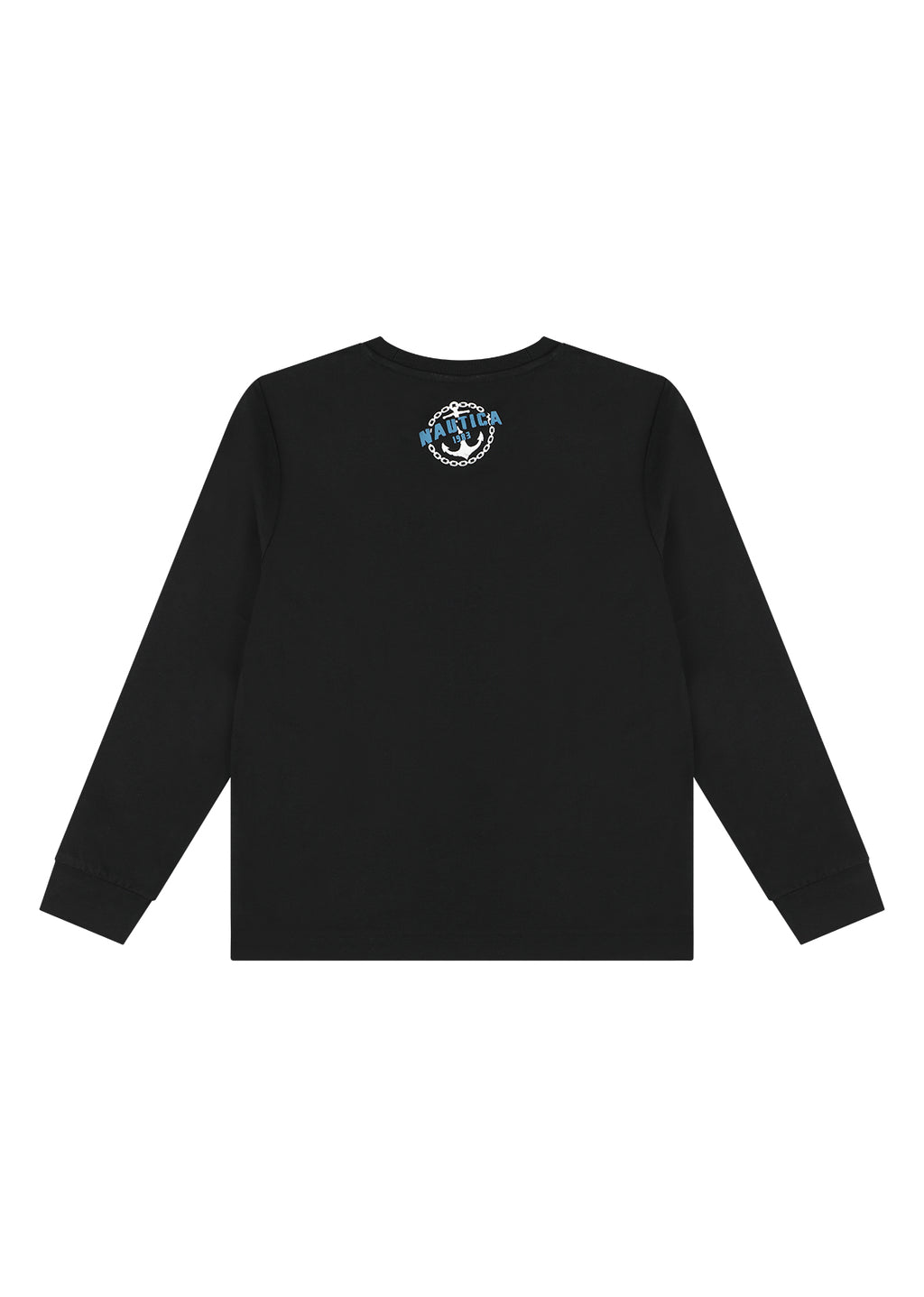 חולצת טישרט NAUTICA בעיצוב ממותג לילדים BLACK / 2Y