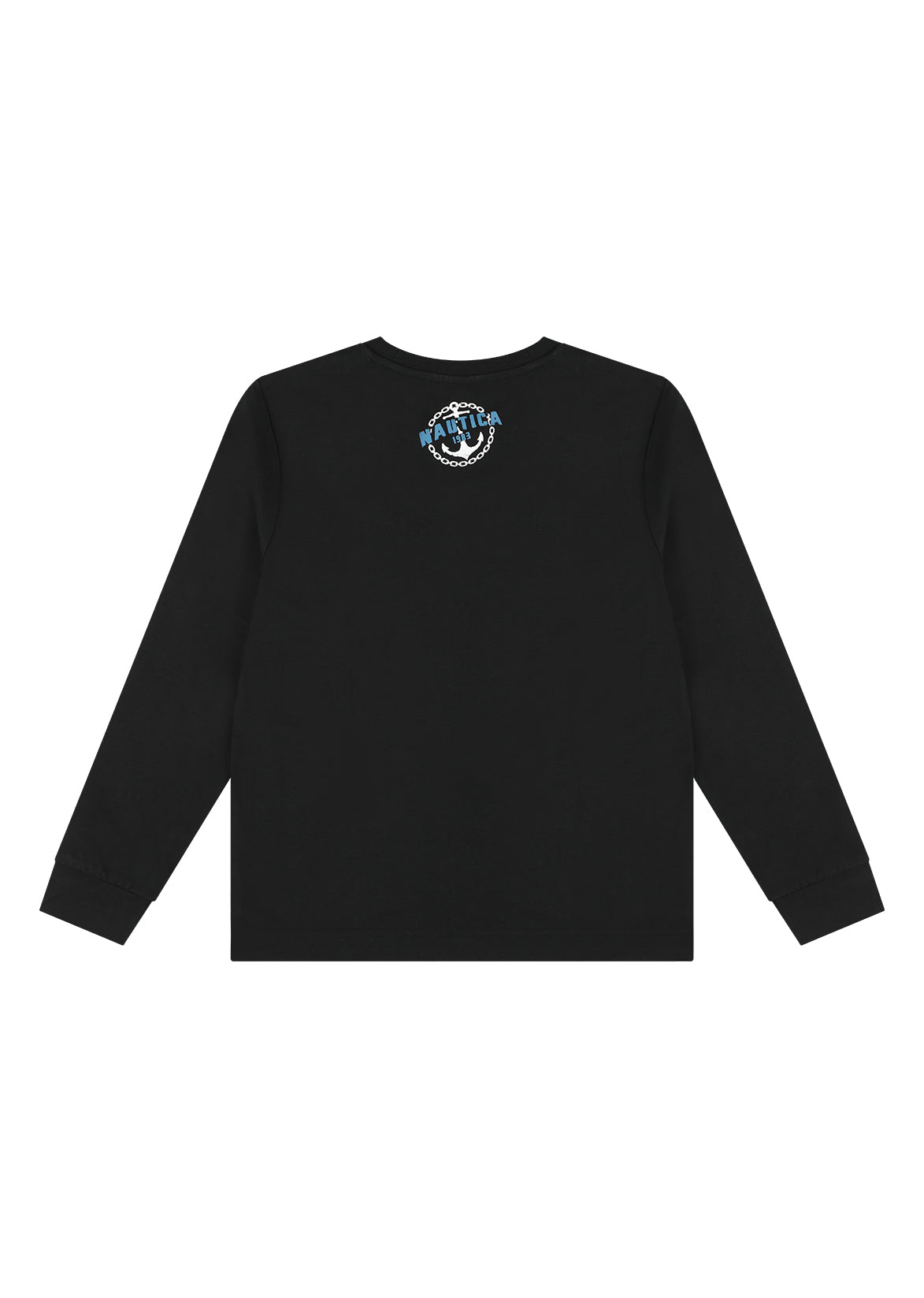 חולצת טישרט NAUTICA בעיצוב ממותג לילדים BLACK / 2Y