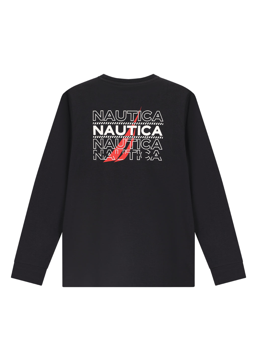 חולצת טישרט NAUTICA במראה יומיומי לילדים PURPLE / 2Y