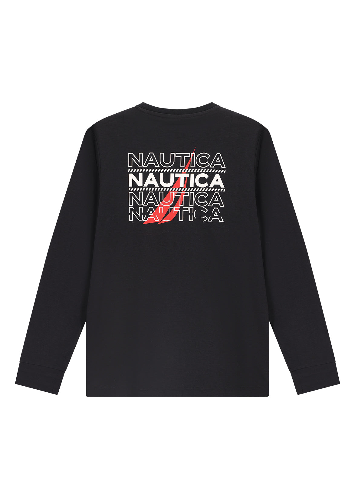 חולצת טישרט NAUTICA במראה יומיומי לילדים PURPLE / 2Y