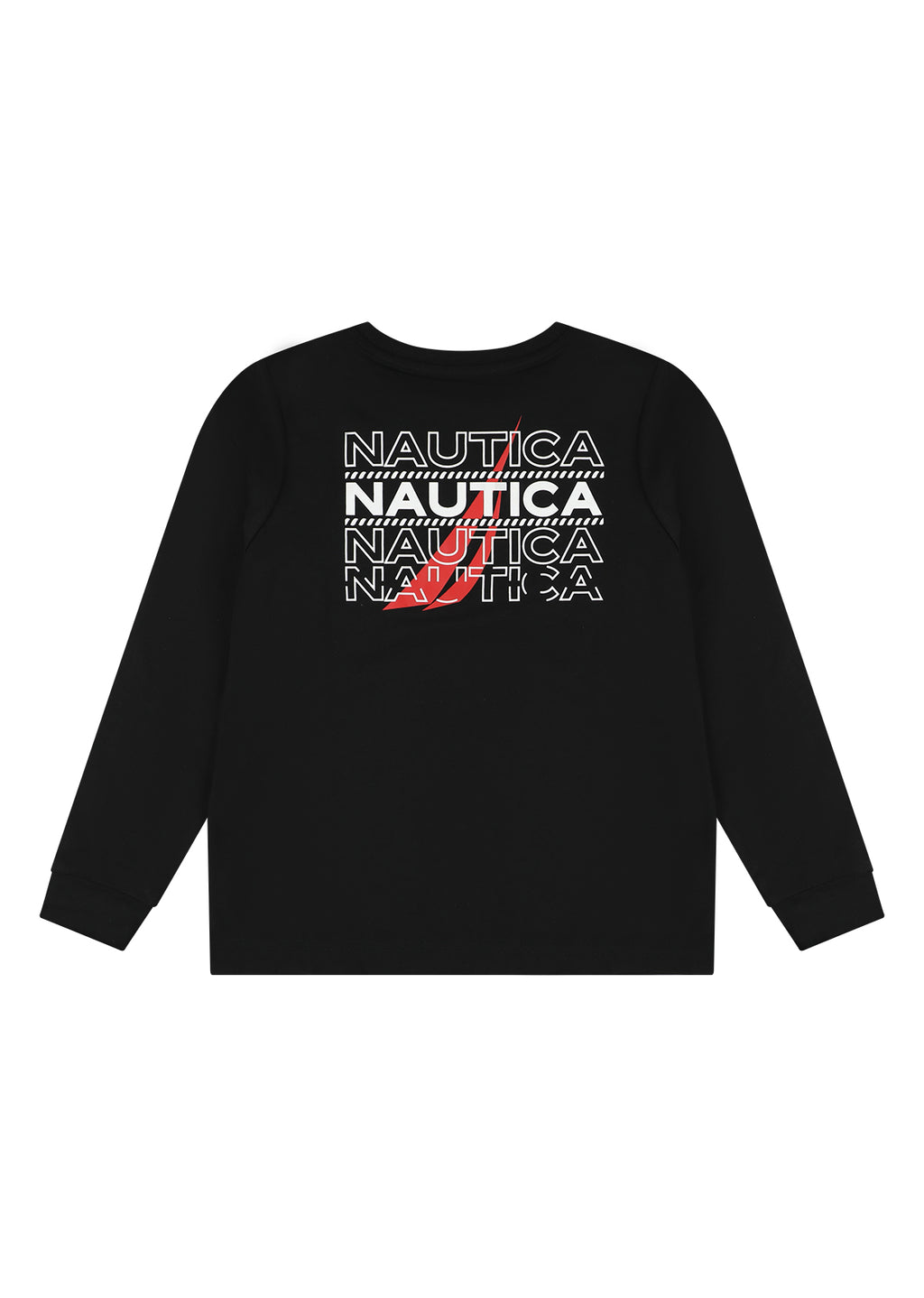 חולצת טישרט NAUTICA במראה יומיומי לילדים BLACK / 2Y