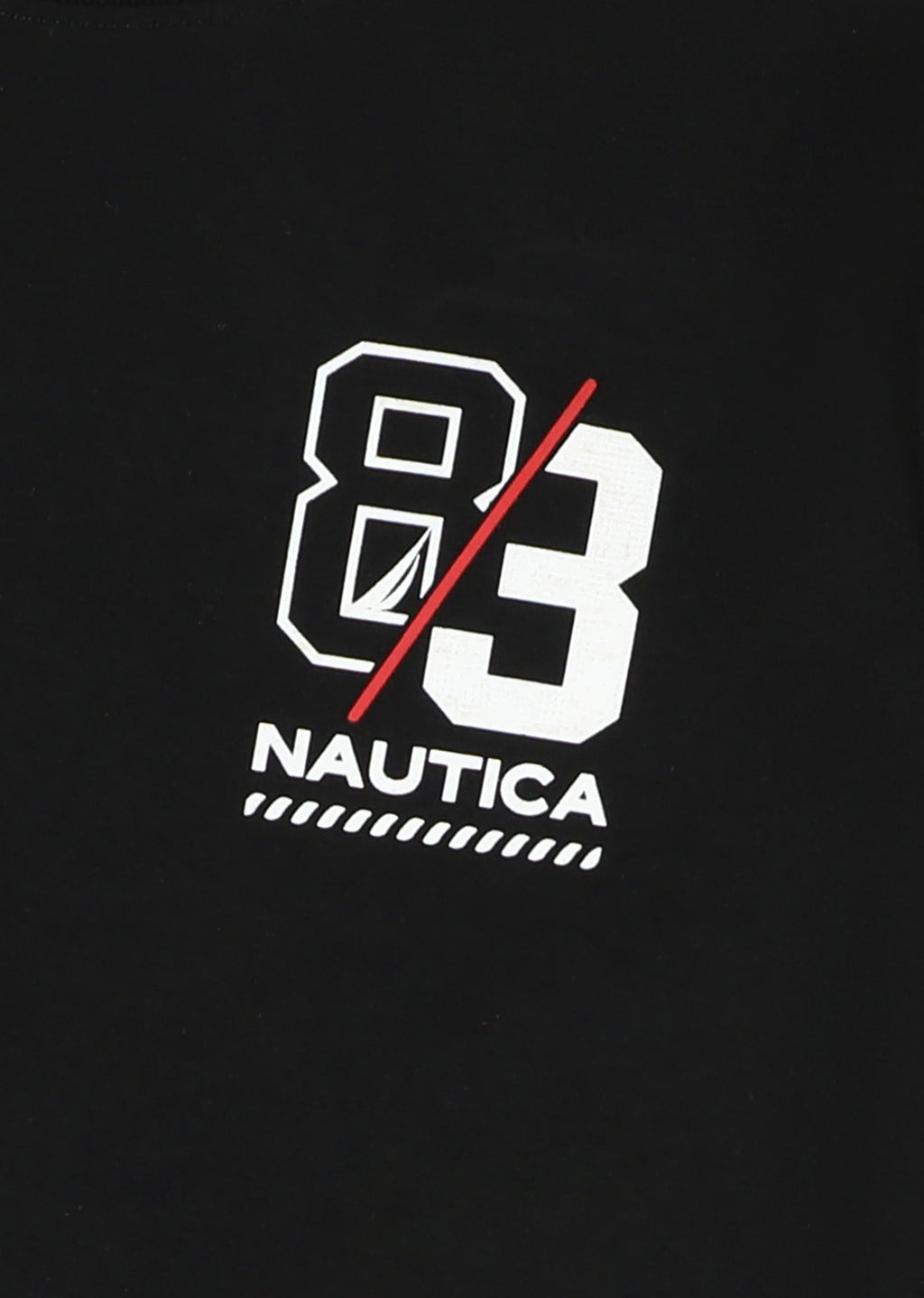 חולצת טישרט NAUTICA במראה יומיומי לילדים BLACK / 2Y