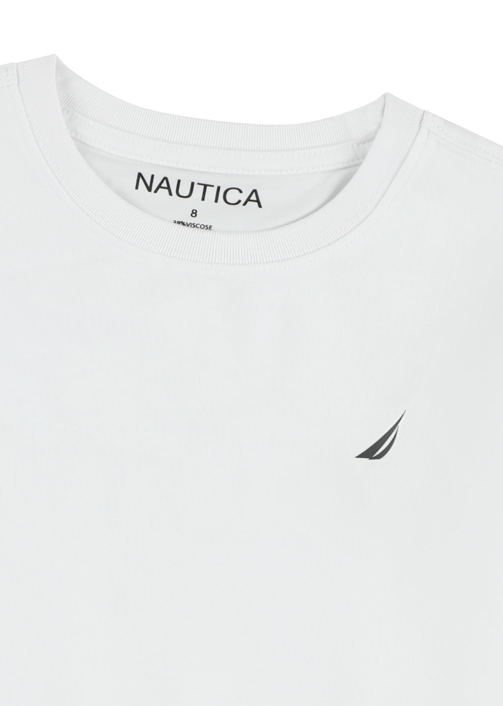 חולצת טישרט NAUTICA בעיצוב קלאסי לילדים WHITE / 2Y