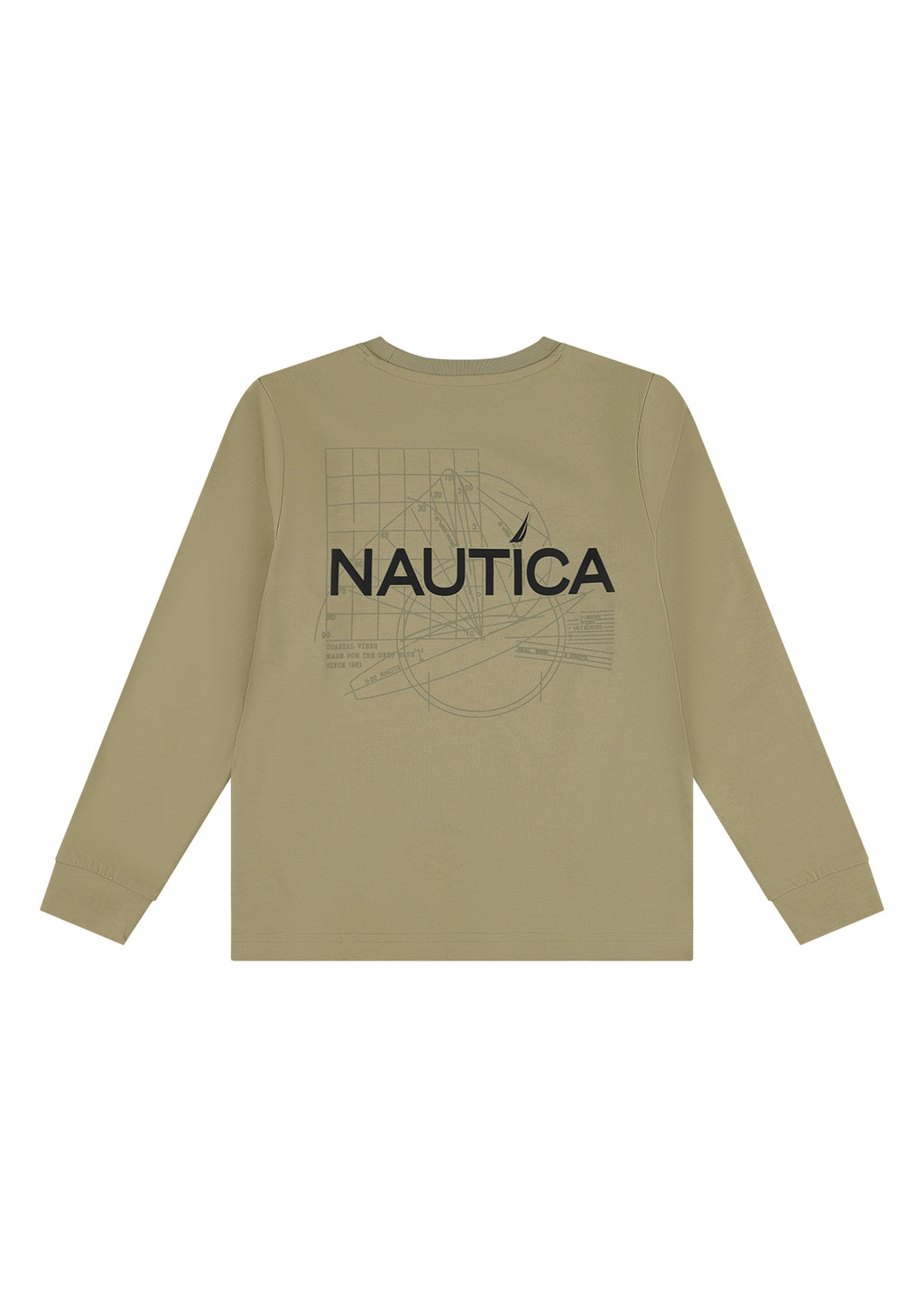 חולצת טישרט NAUTICA בעיצוב קלאסי לילדים BROWN / 2Y