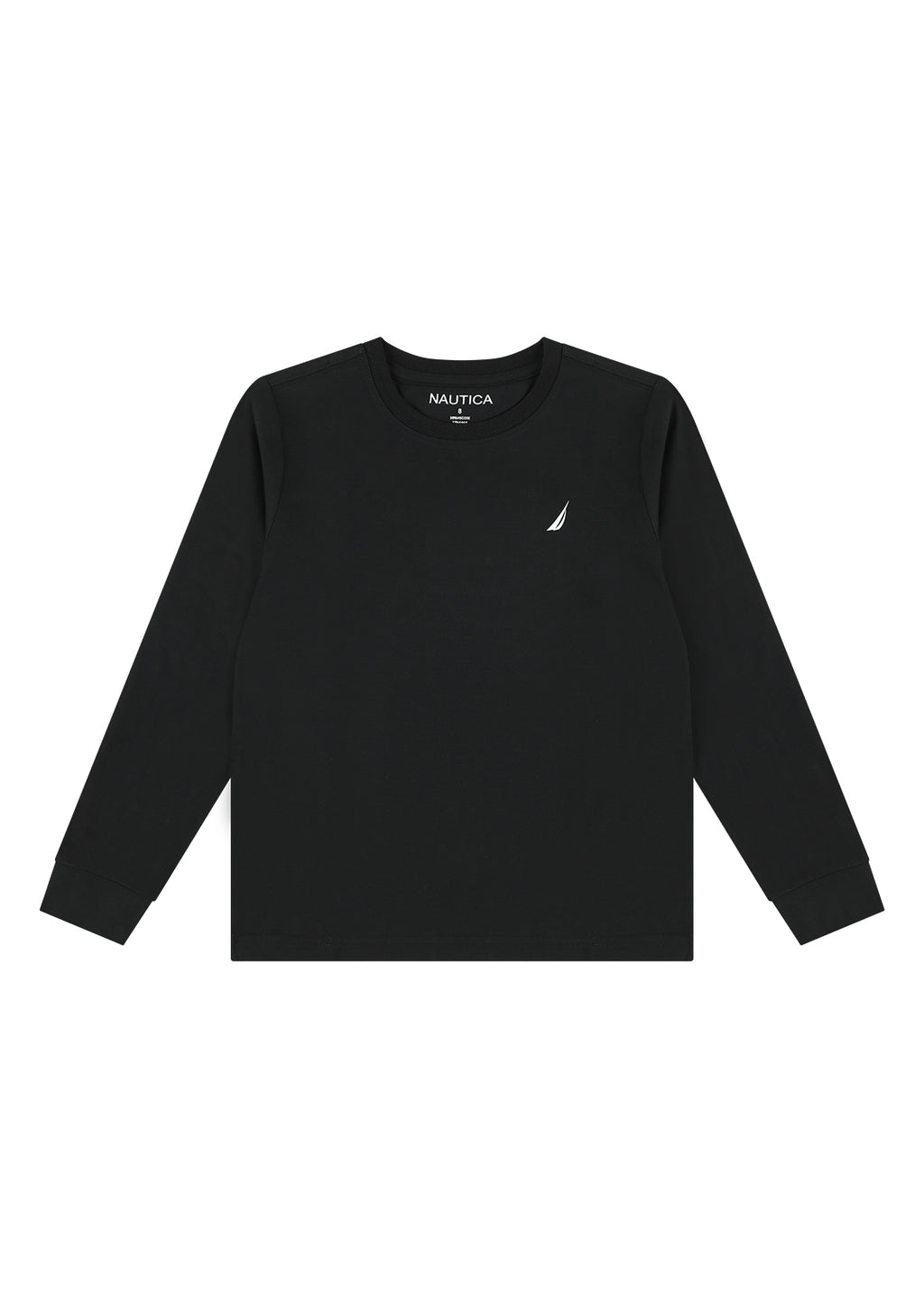 חולצת טישרט NAUTICA בעיצוב קלאסי לילדים BLACK / 2Y