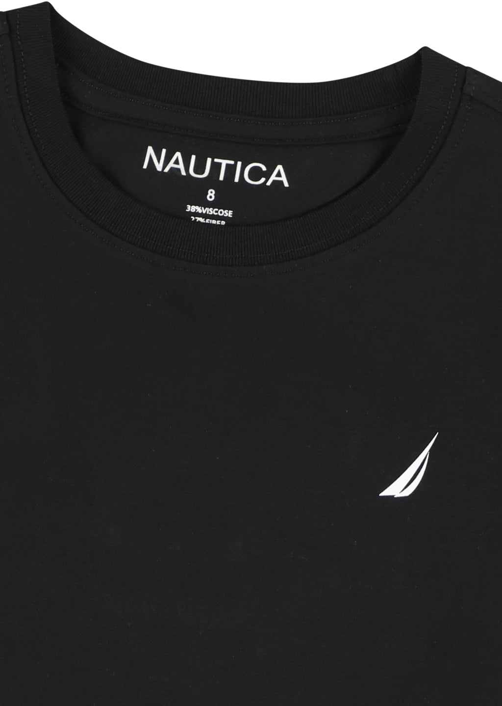 חולצת טישרט NAUTICA בעיצוב קלאסי לילדים BLACK / 2Y