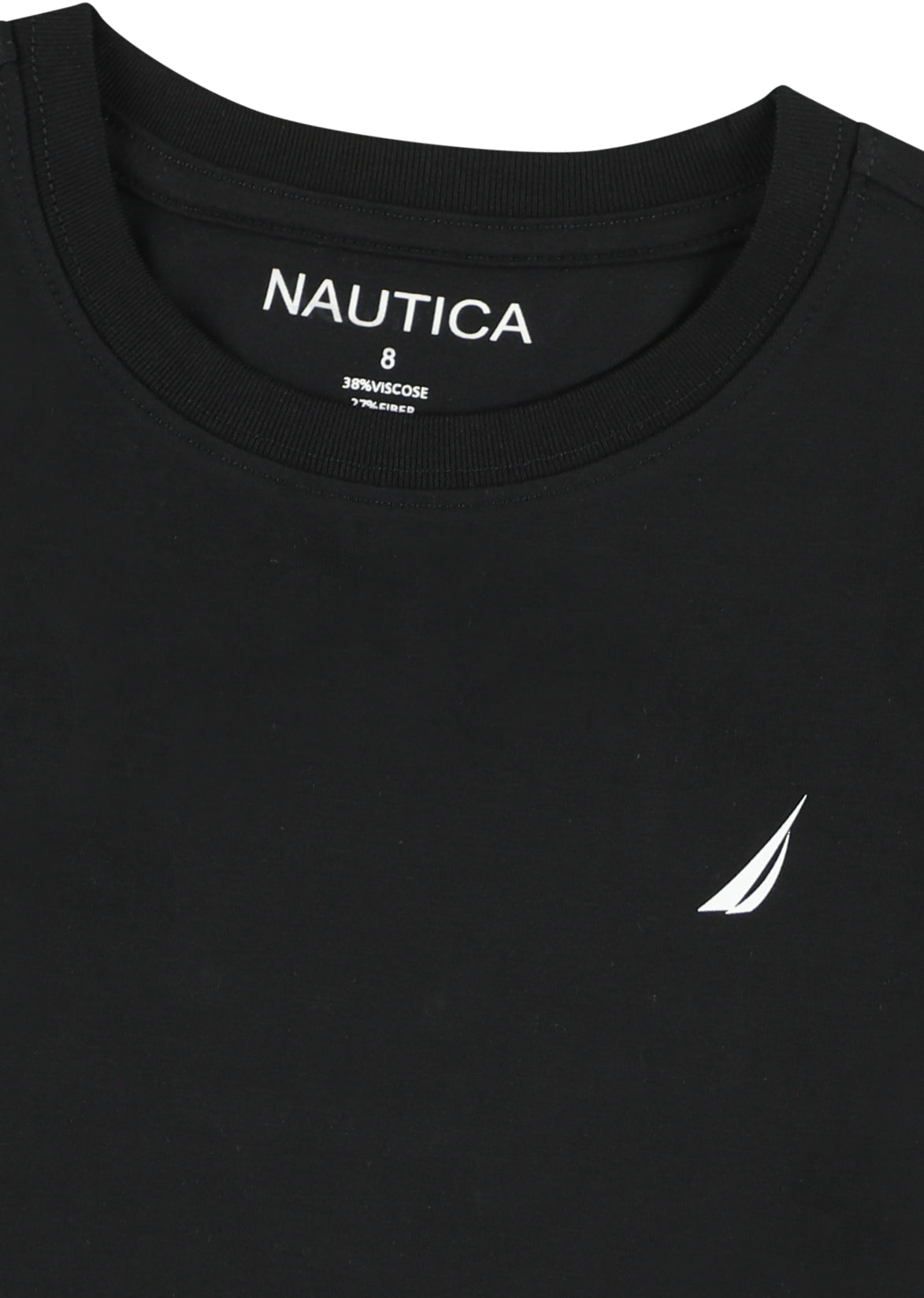 חולצת טישרט NAUTICA בעיצוב קלאסי לילדים BLACK / 2Y