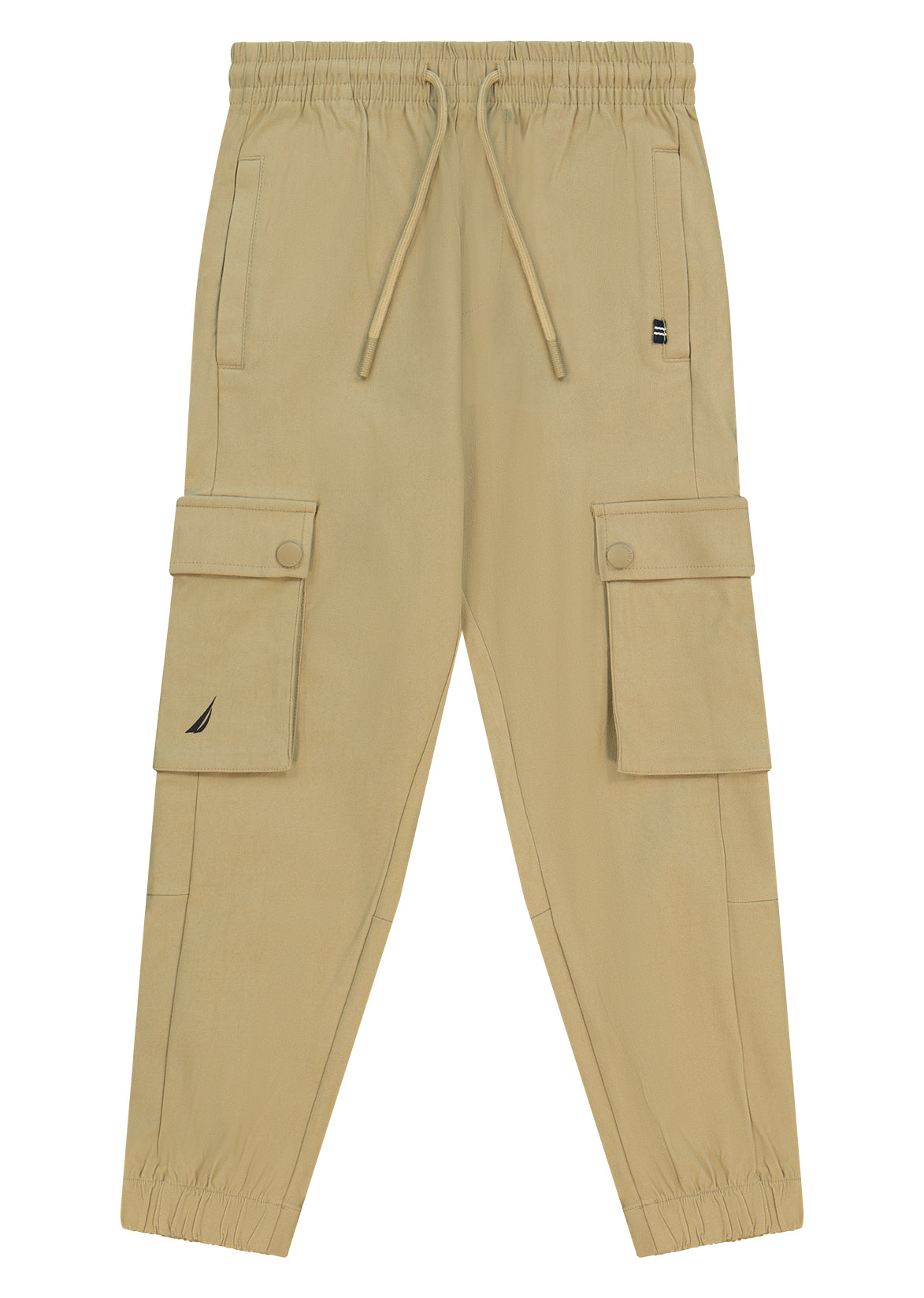 מכנסי דגמ"ח NAUTICA בנגיעות מיתוג לילדים BROWN / 2Y