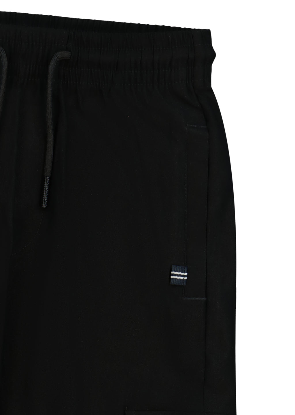 מכנסי דגמ"ח NAUTICA בנגיעות מיתוג לילדים BLACK / 2Y