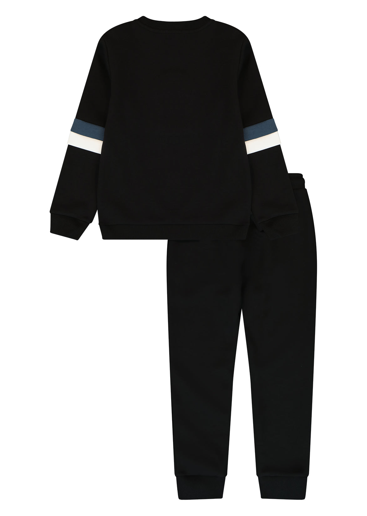 חליפת טרנינג NAUTICA  לוגו N באמצע לילדים BLACK / 2Y