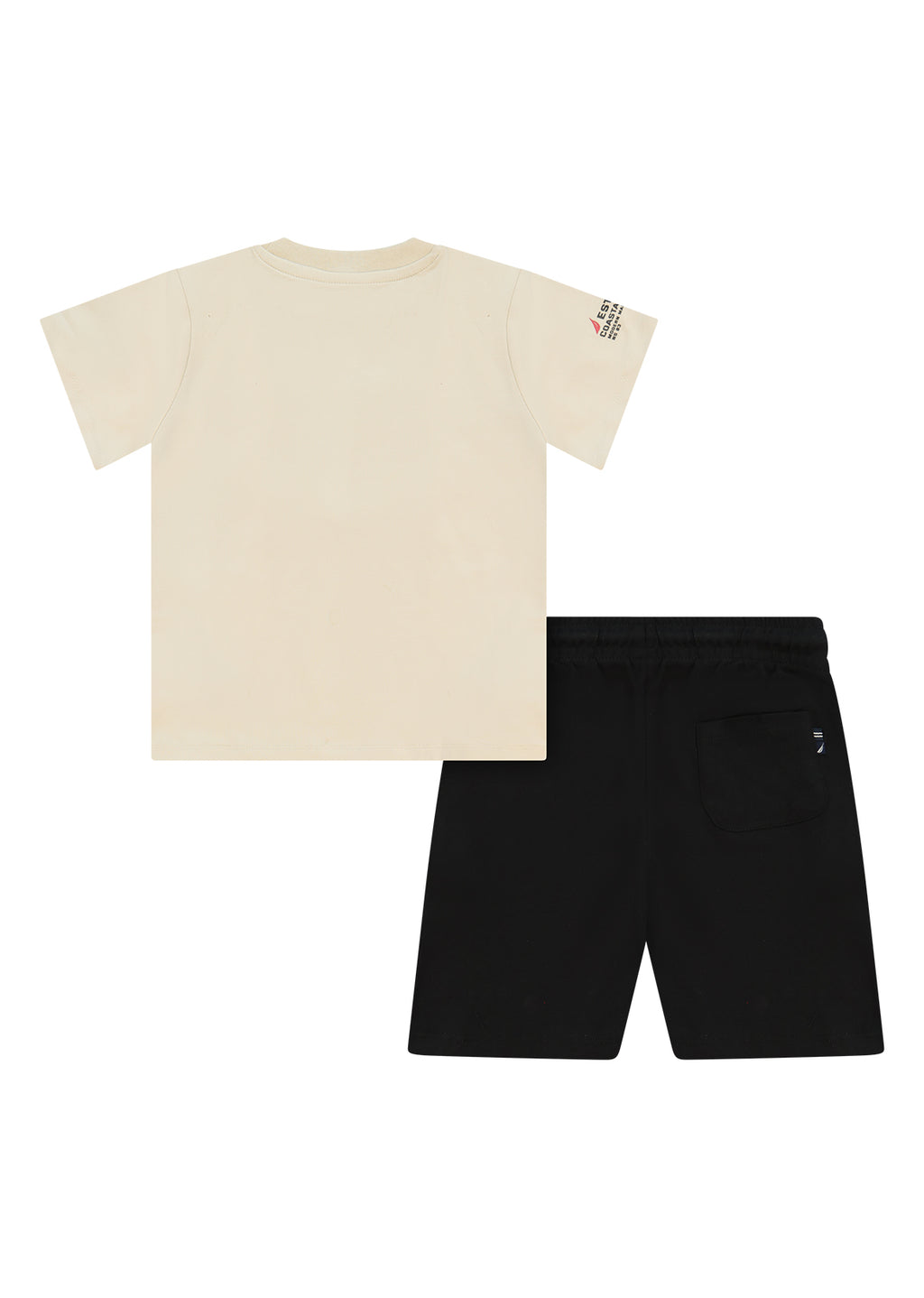 חליפת טריקו NAUTICA בלוגו N גדול לילדים BEIGE / 2Y