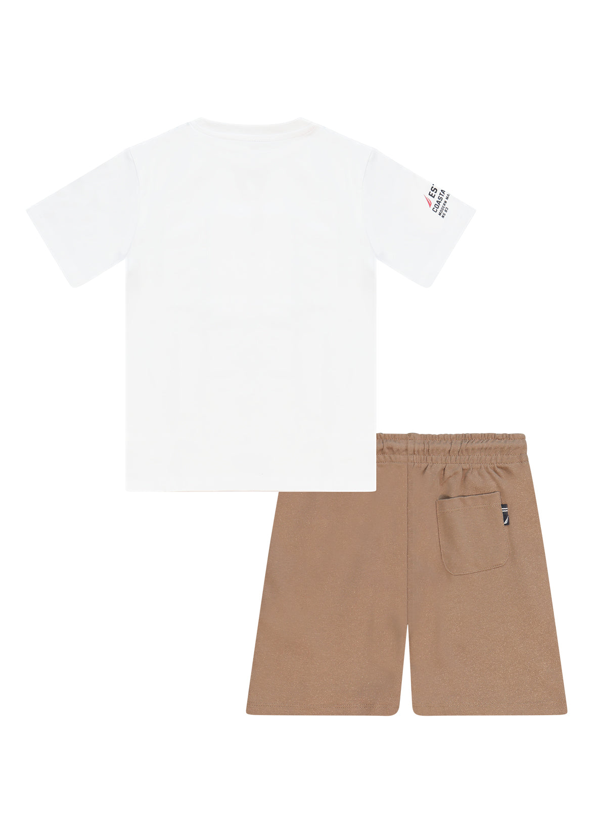 חליפת טריקו NAUTICA בלוגו N גדול לילדים BROWN / 2Y