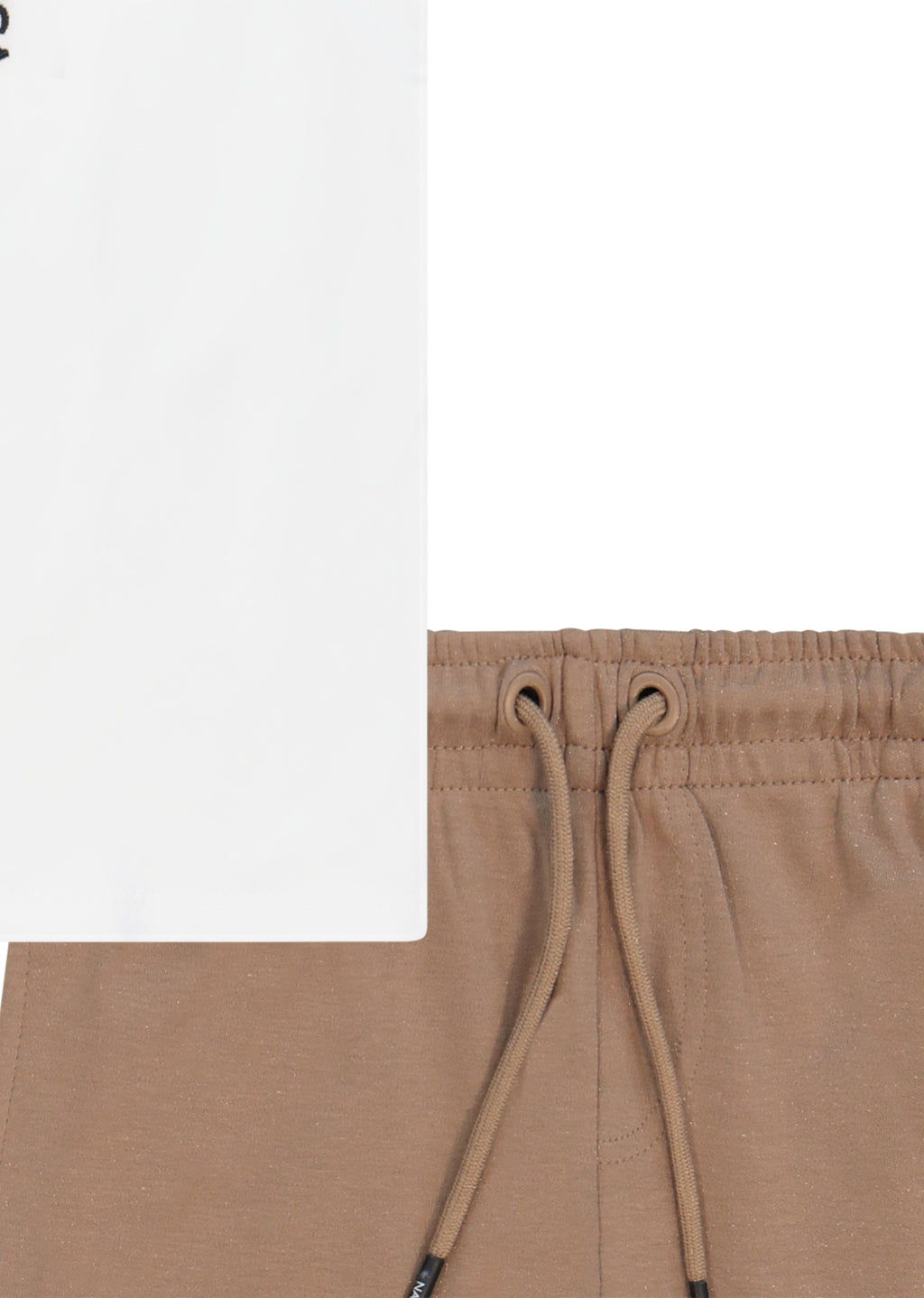 חליפת טריקו NAUTICA בלוגו N גדול לילדים BROWN / 2Y