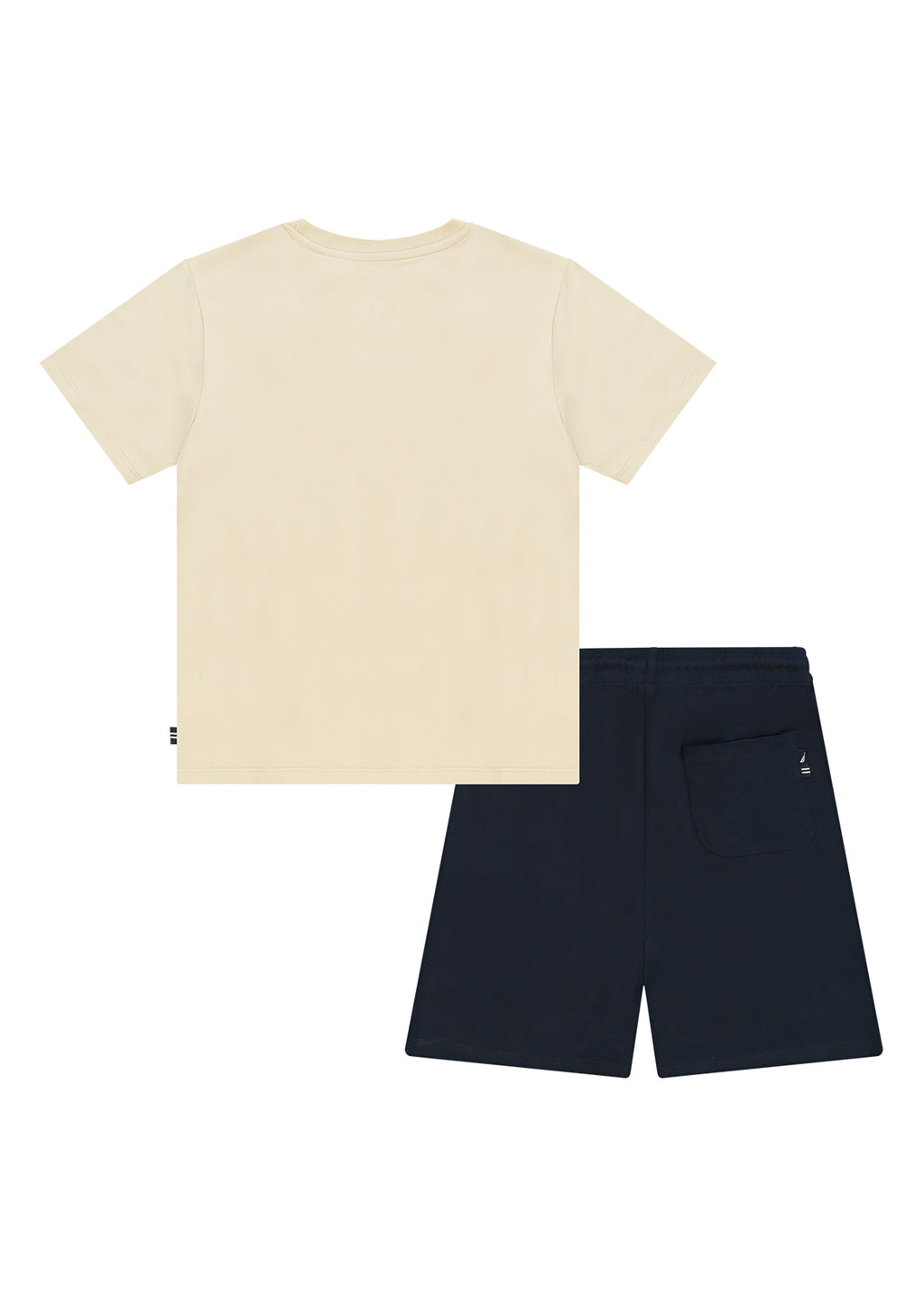 חליפת טריקו NAUTICA בטקסט מודגש לילדים BEIGE / 2Y