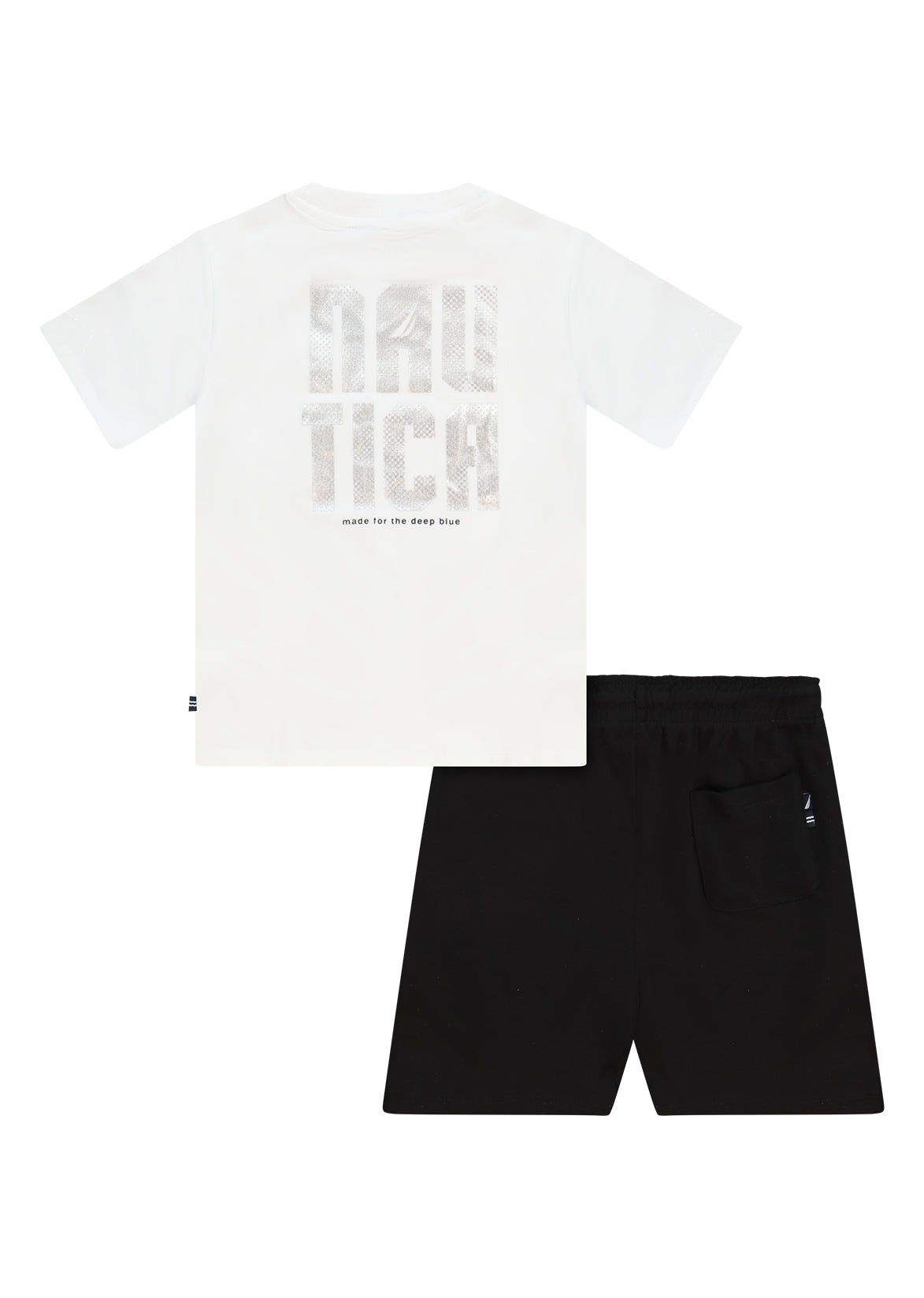 חליפת טריקו NAUTICA בלוגו גדול לילדים WHITE / 2Y