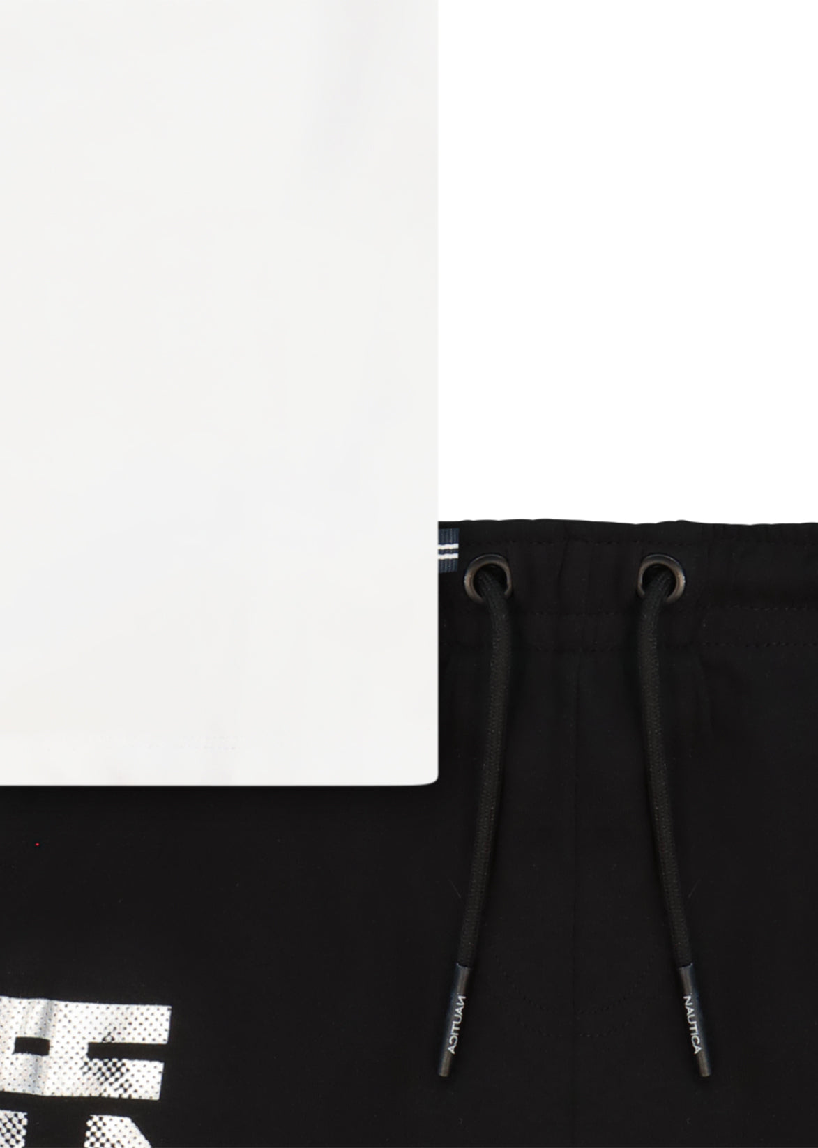 חליפת טריקו NAUTICA בלוגו גדול לילדים WHITE / 2Y