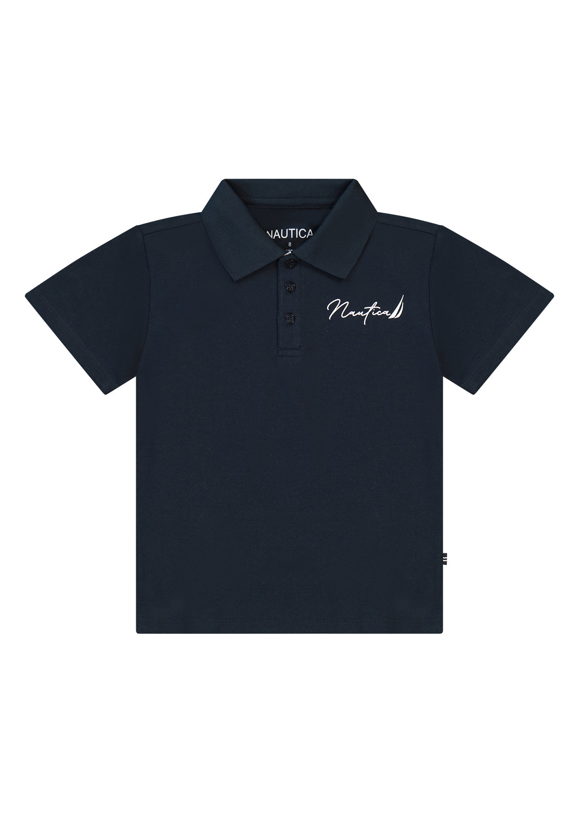חולצת צווארון NAUTICA בטקסט גרפי גדול לילדים BLUE / 2Y