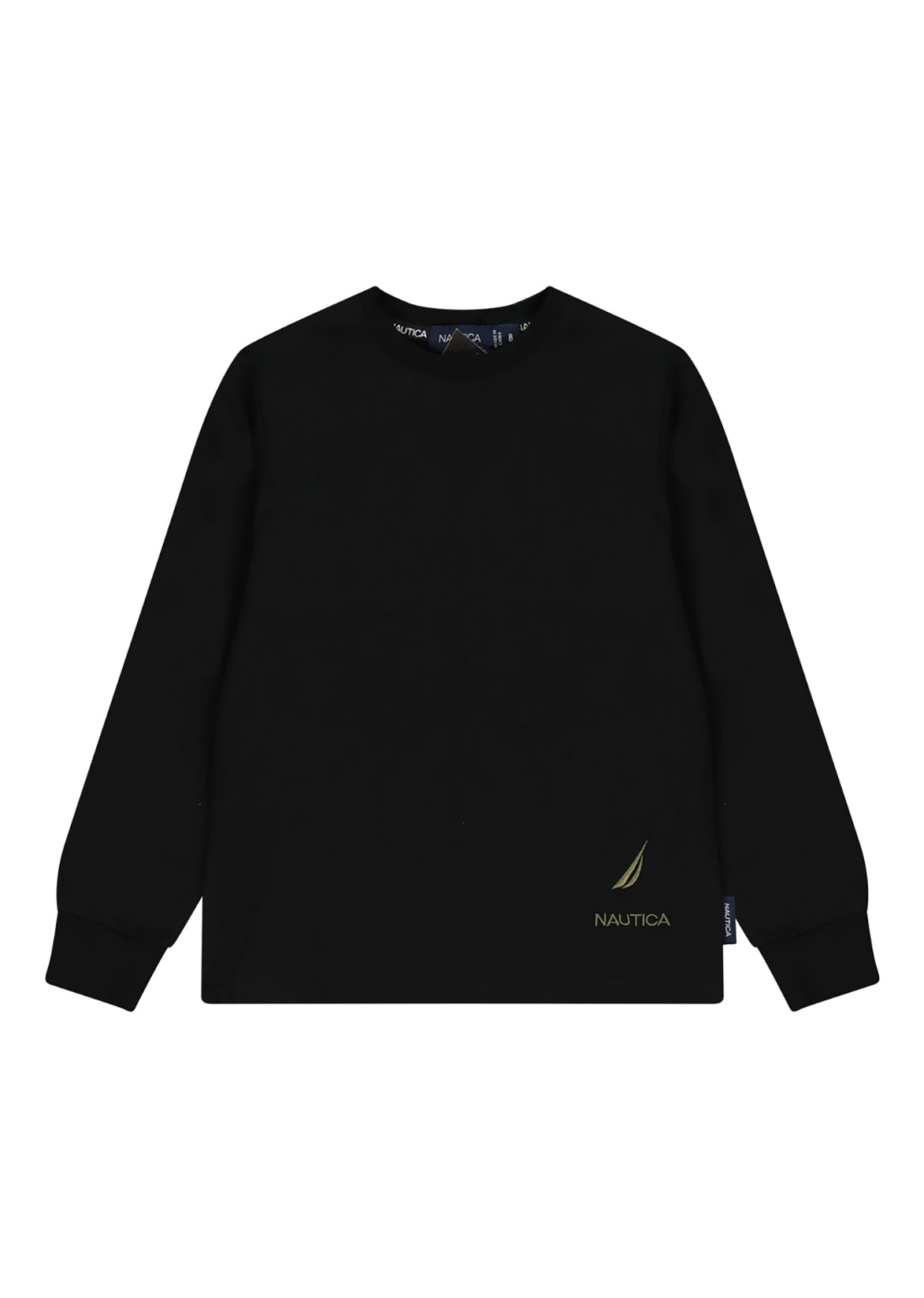 חולצת טישירט NAUTICA הדפס בגב לילדים BLACK / 2Y