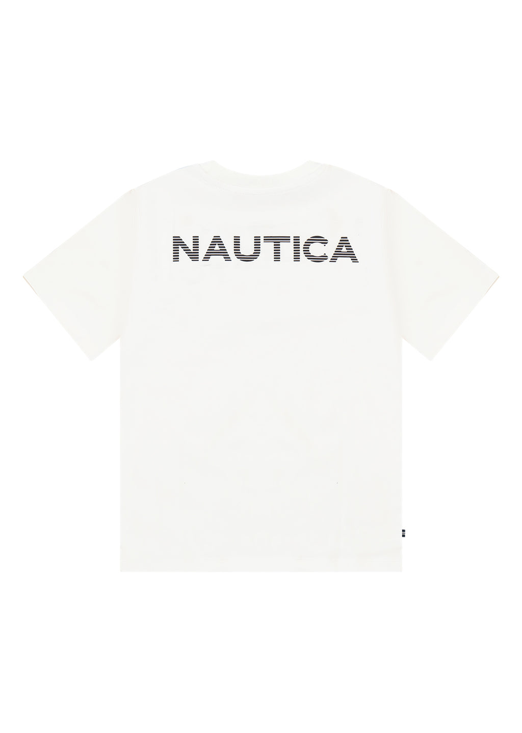 חולצת טישרט NAUTICA בלוגו קטן ועיצוב לילדים WHITE / 2Y