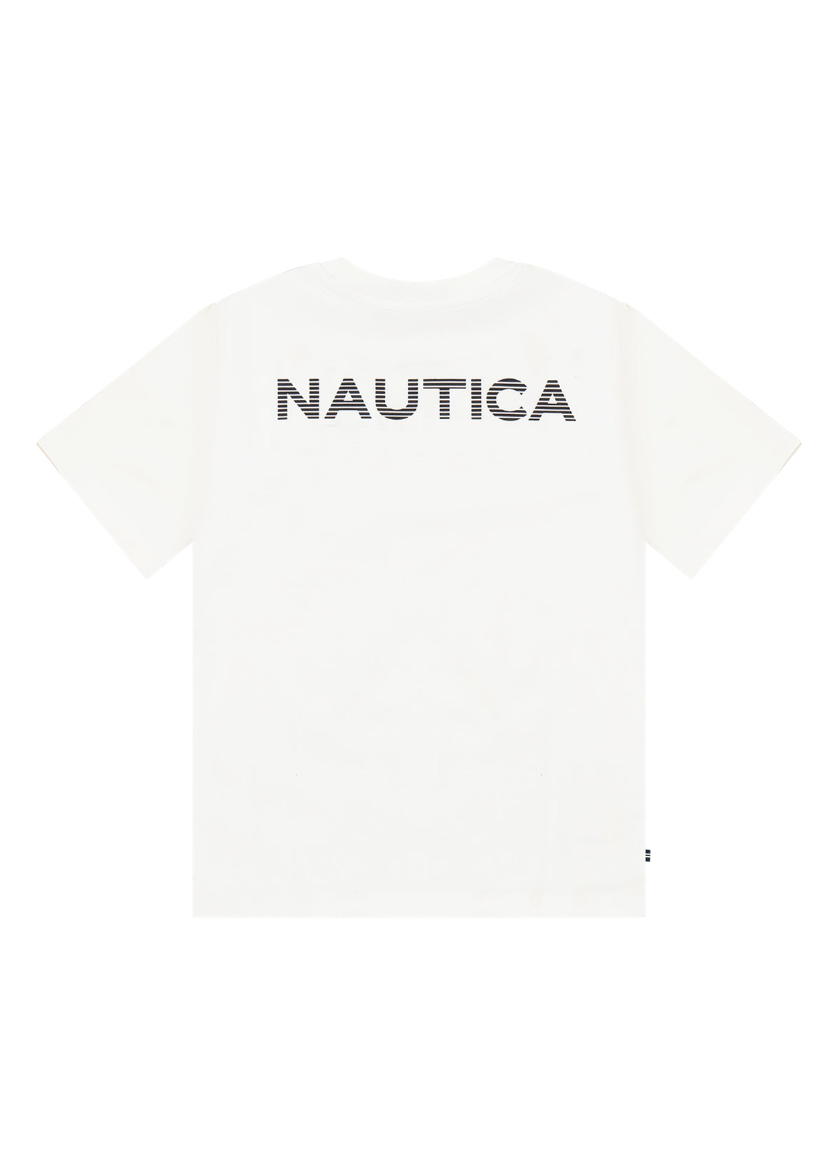 חולצת טישרט NAUTICA בלוגו קטן ועיצוב לילדים WHITE / 2Y