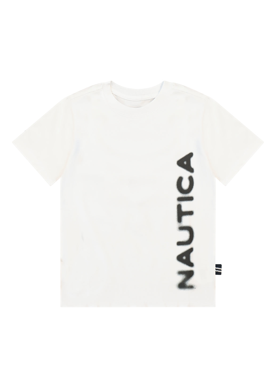 חולצת טישרט NAUTICA בלוגו צד גדול לילדים WHITE / 2Y