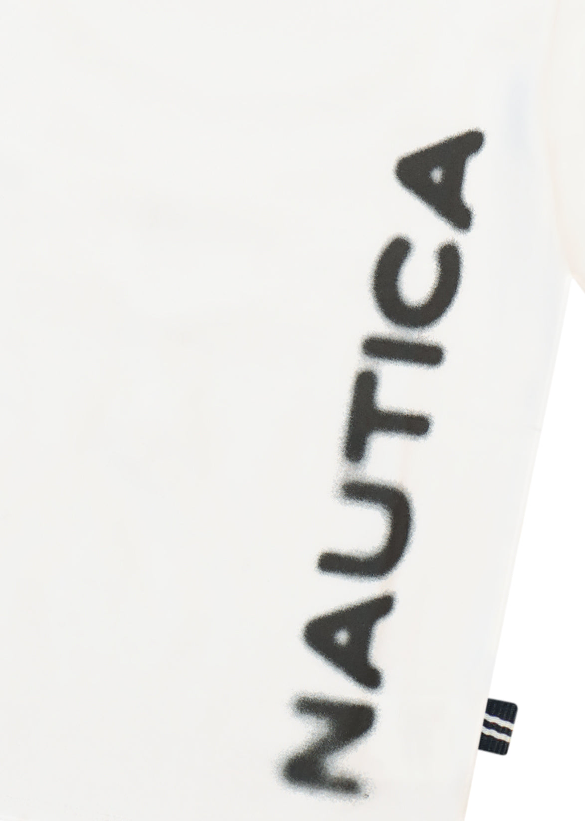 חולצת טישרט NAUTICA בלוגו צד גדול לילדים WHITE / 2Y