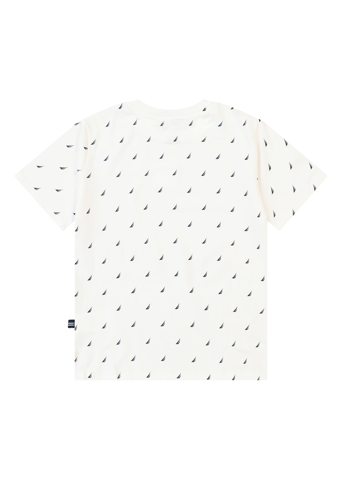חולצת טישרט NAUTICA בדוגמת עוגנים לילדים WHITE / 2Y
