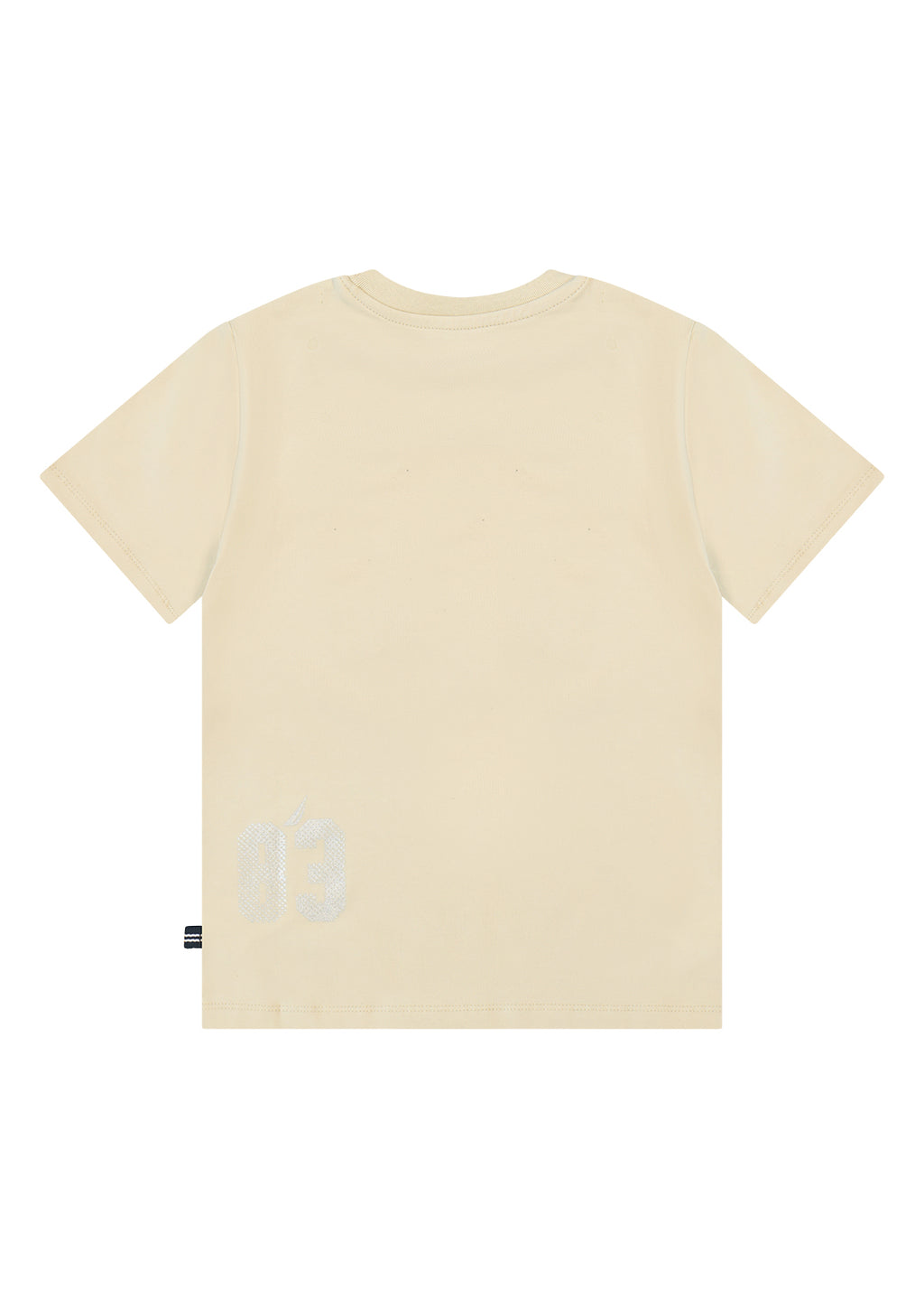 חולצת טישרט NAUTICA בדפוס ניווט גרפי לילדים BEIGE / 2Y