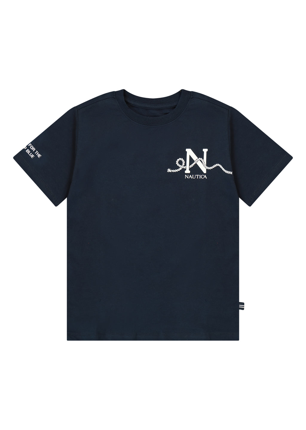 חולצת טישרט NAUTICA בלוגו N גדול לילדים BLUE / 2Y