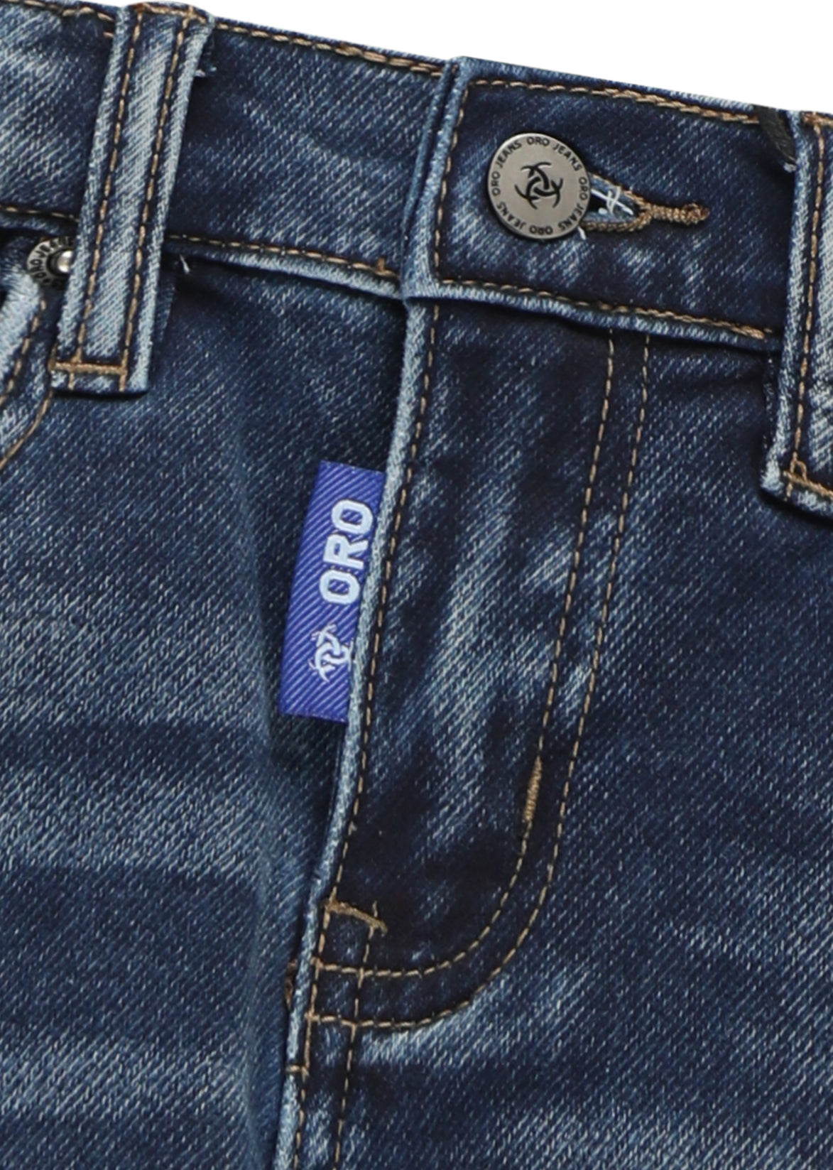 מכנסי ג'ינס ORO במראה מודרני לילדים BLUE / 4Y