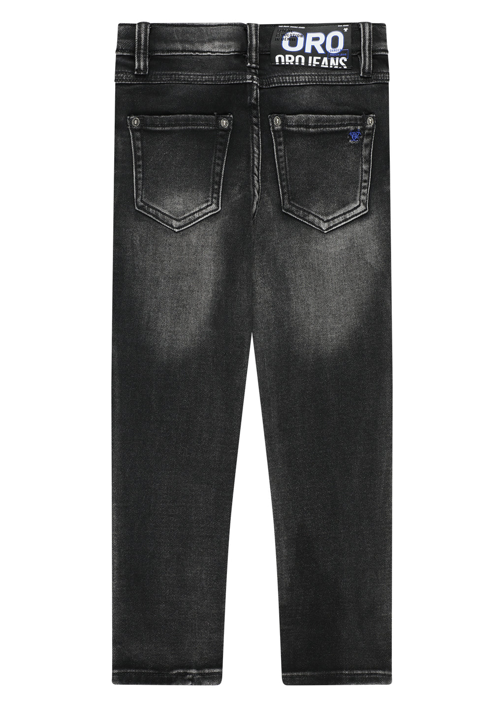 מכנסי ג'ינס ORO במראה מודרני לילדים Gray / 4Y
