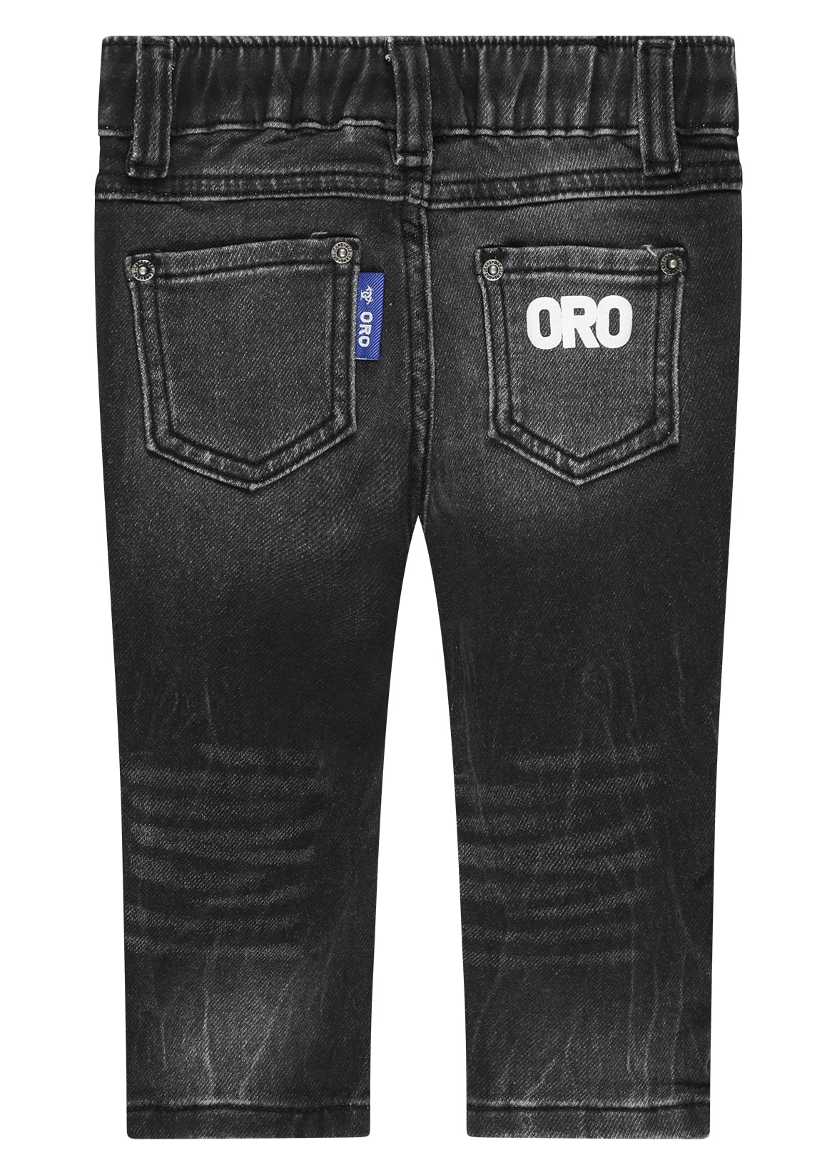 מכנסי ג'ינס ORO במראה יומיומי לתינוקות Gray / 3-6M