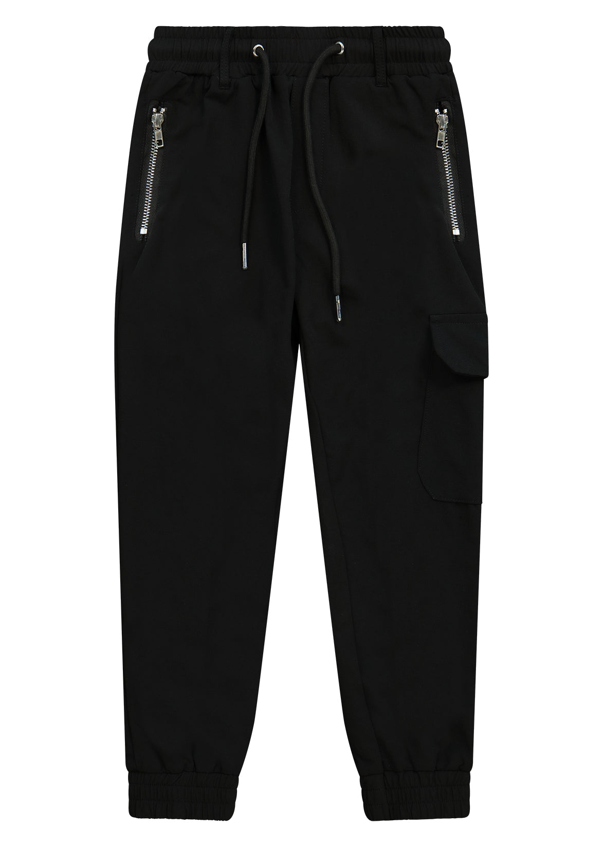 מכנסי דגמ"ח ORO כיסים בצד לילדים BLACK / 4Y