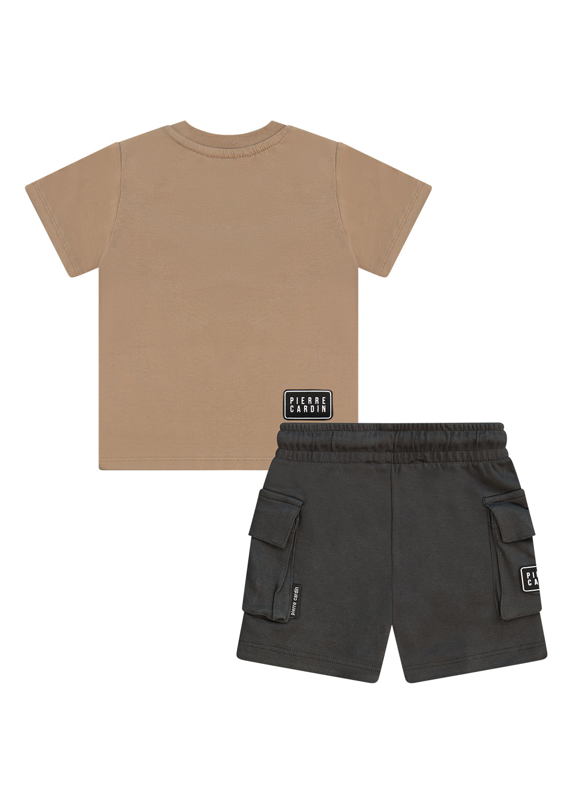 חליפת טריקו PIERRE CARDIN לוגו קדמי בחולצה לתינוקות BROWN / 3-6M