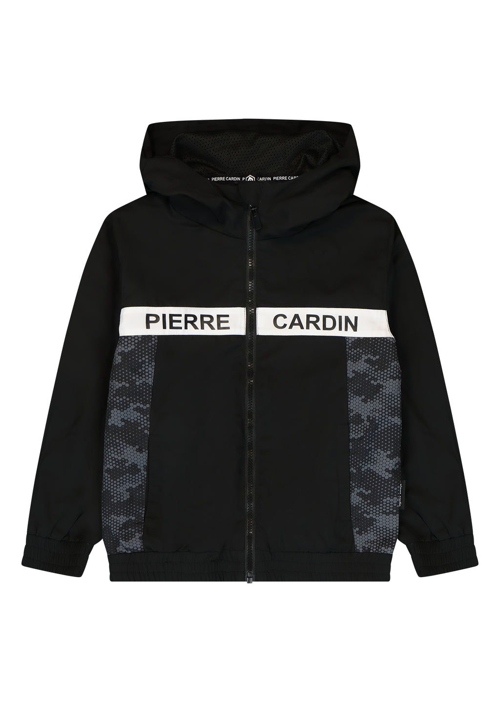 ג'קט PIERRE CARDIN פס ממותג באצע לילדים BLACK / 2Y
