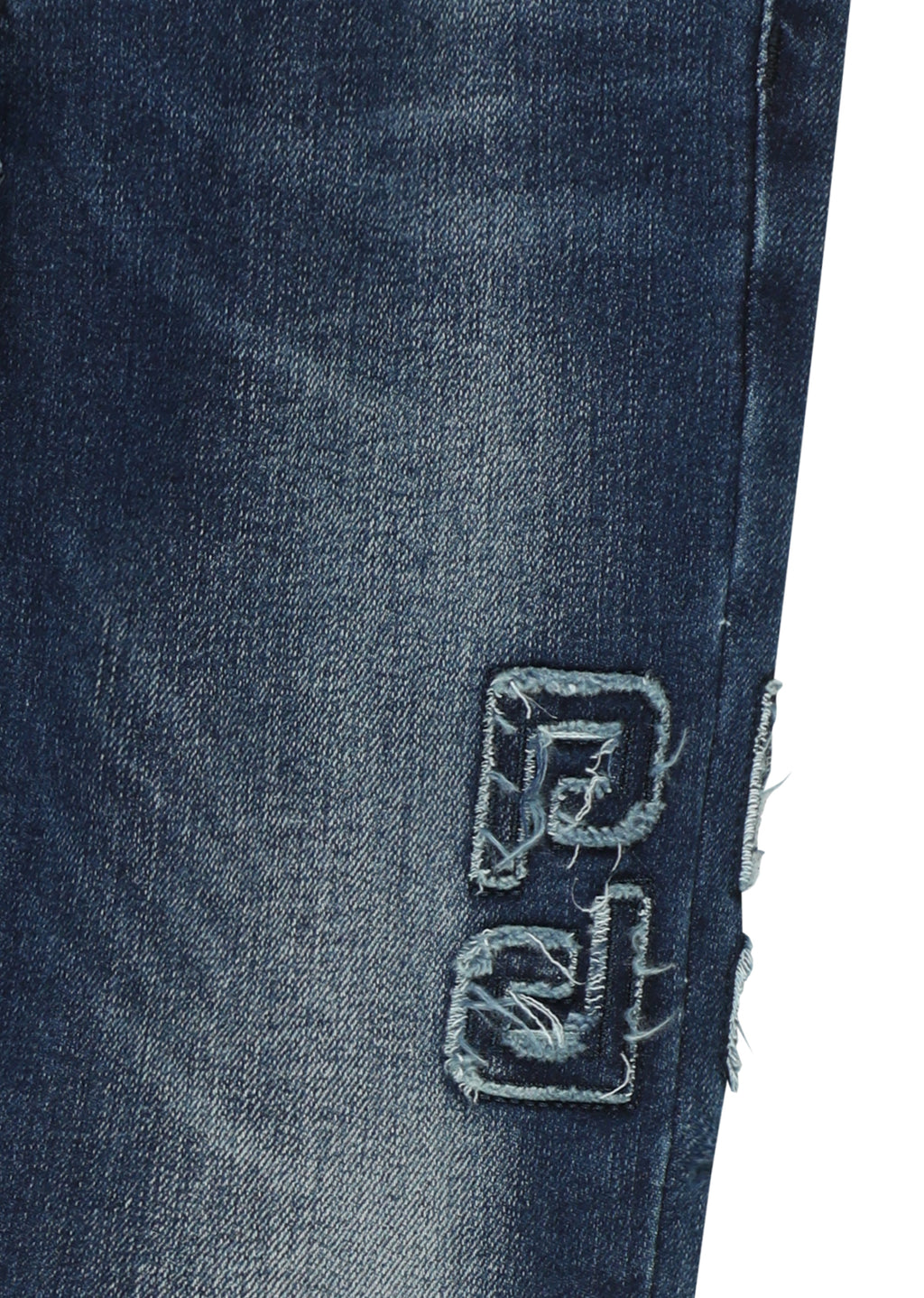 מכנסי ג'ינס PIERRE CARDIN בעיצוב ממותג לילדים BLUE / 4Y